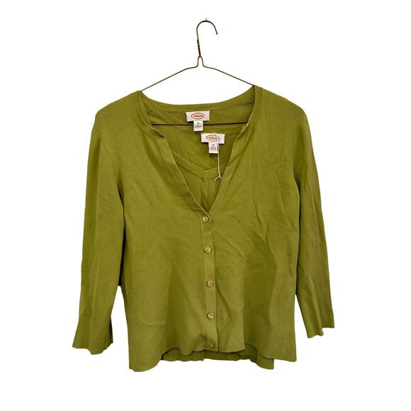 Shirt/Sweater Set, Moss Green Talbots Size L - Picture 1 of 7